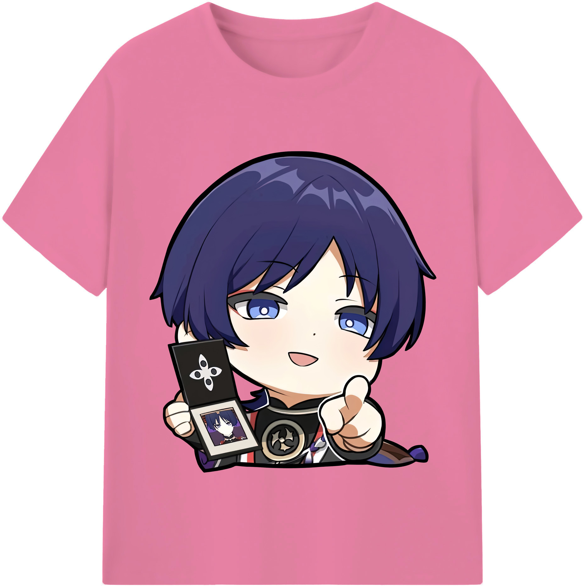 げんし神 さんペい genshin Sanpei 綿100％半袖Tシャツ（フロントプリント）